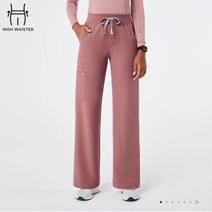 Figs Women's High-Waisted Pants in Mauve
